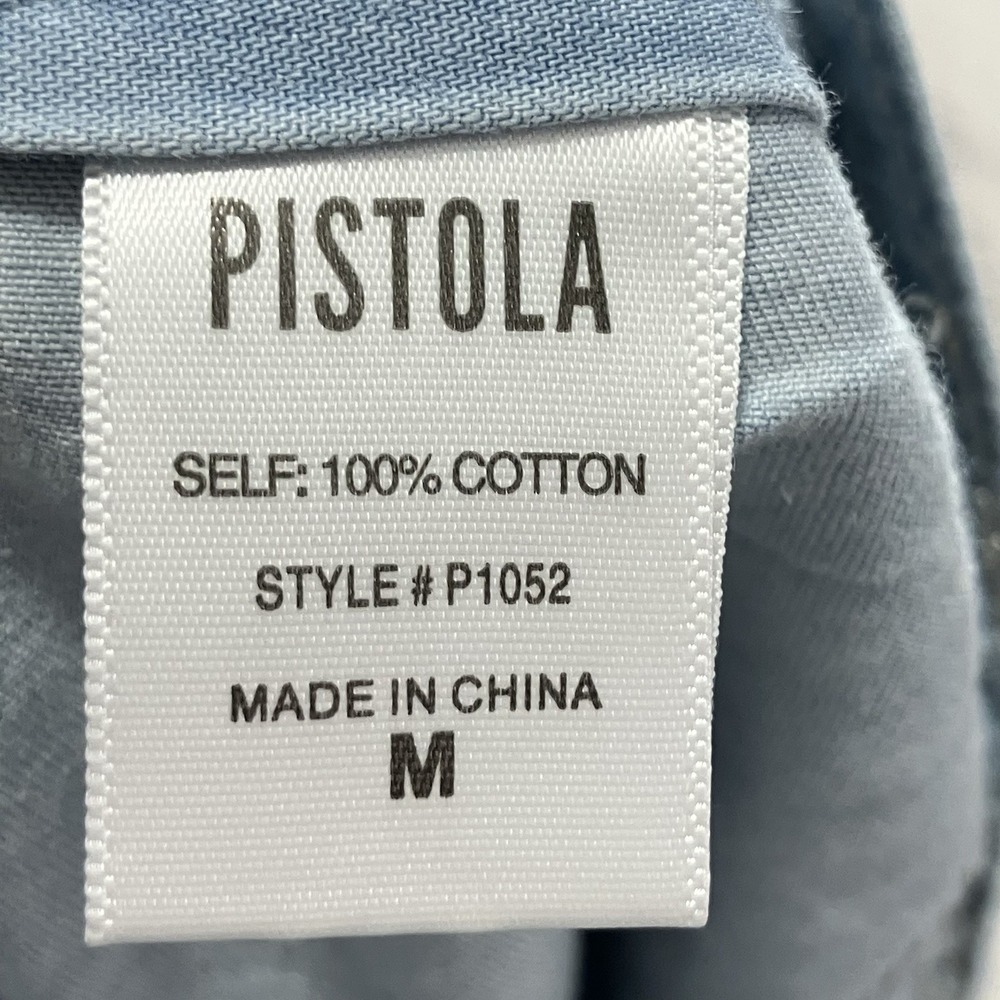 Pistola Light Wash Denim Maxi Skirt Button Front A Line Size Medium NWT - Picture 11 of 14